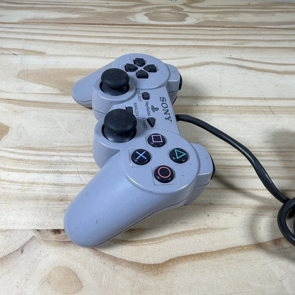 Sony DualShock Analog Controller SCPH-1200 Gray PlayStation 1 Wired PS1 Tested